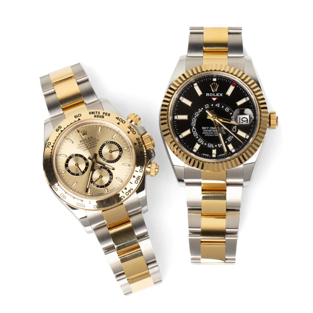 Rolex two tone watches